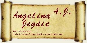 Angelina Jegdić vizit kartica